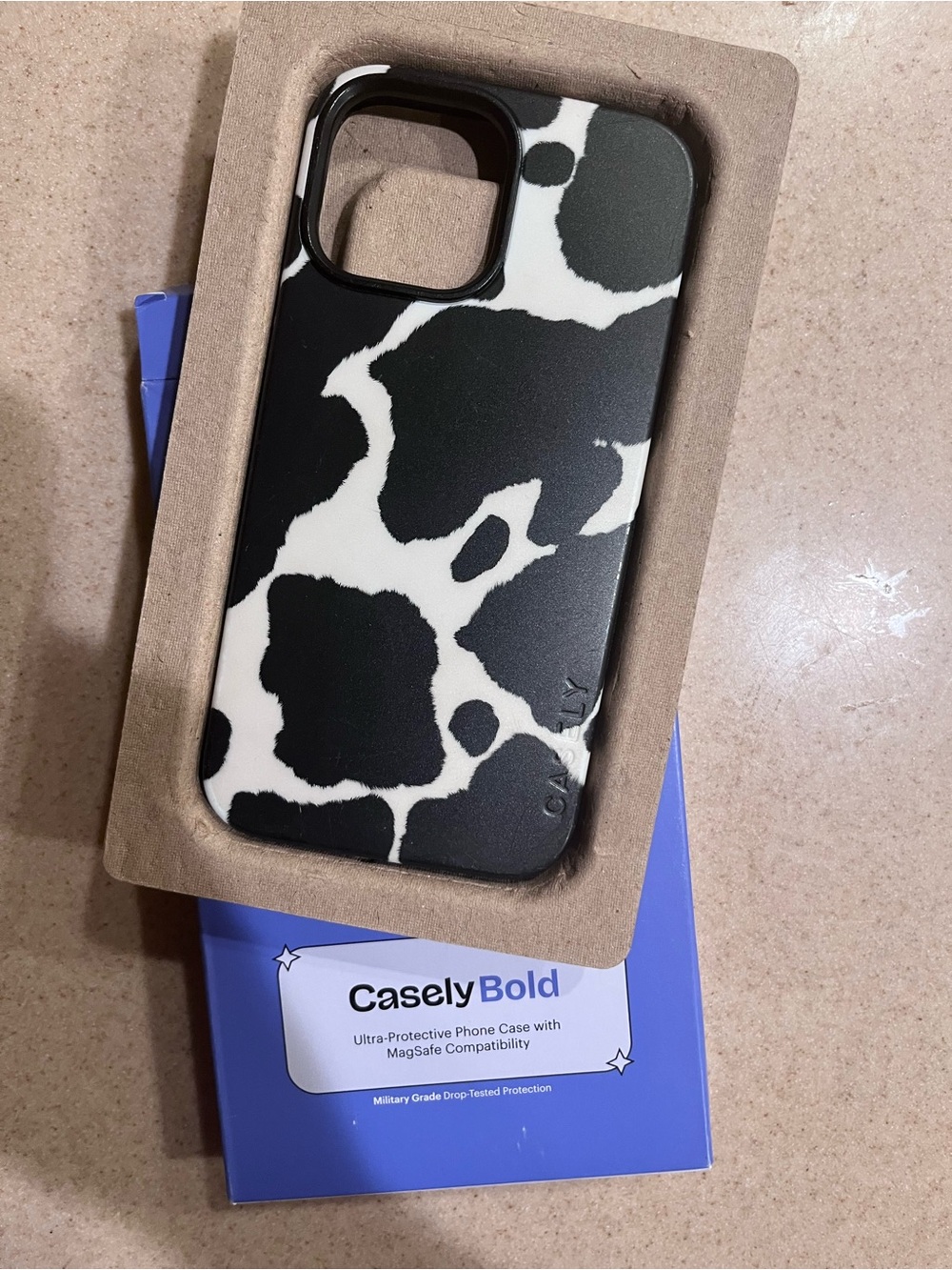 Casely Bold Black & White Cow Print Phone Case iPhone 13 Pro Max